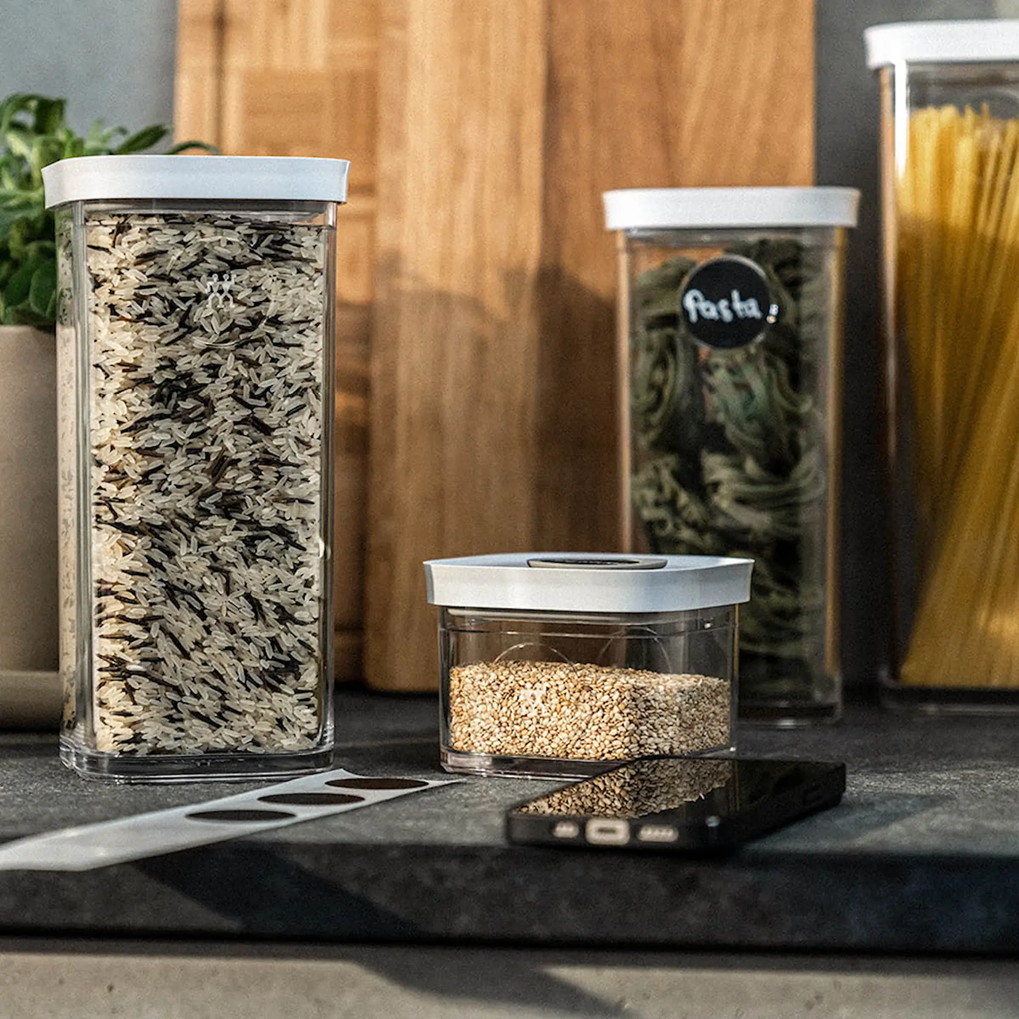 Zwilling Fresh & Save Cube Säilytyspurkki vakuumikannella 1,3 L