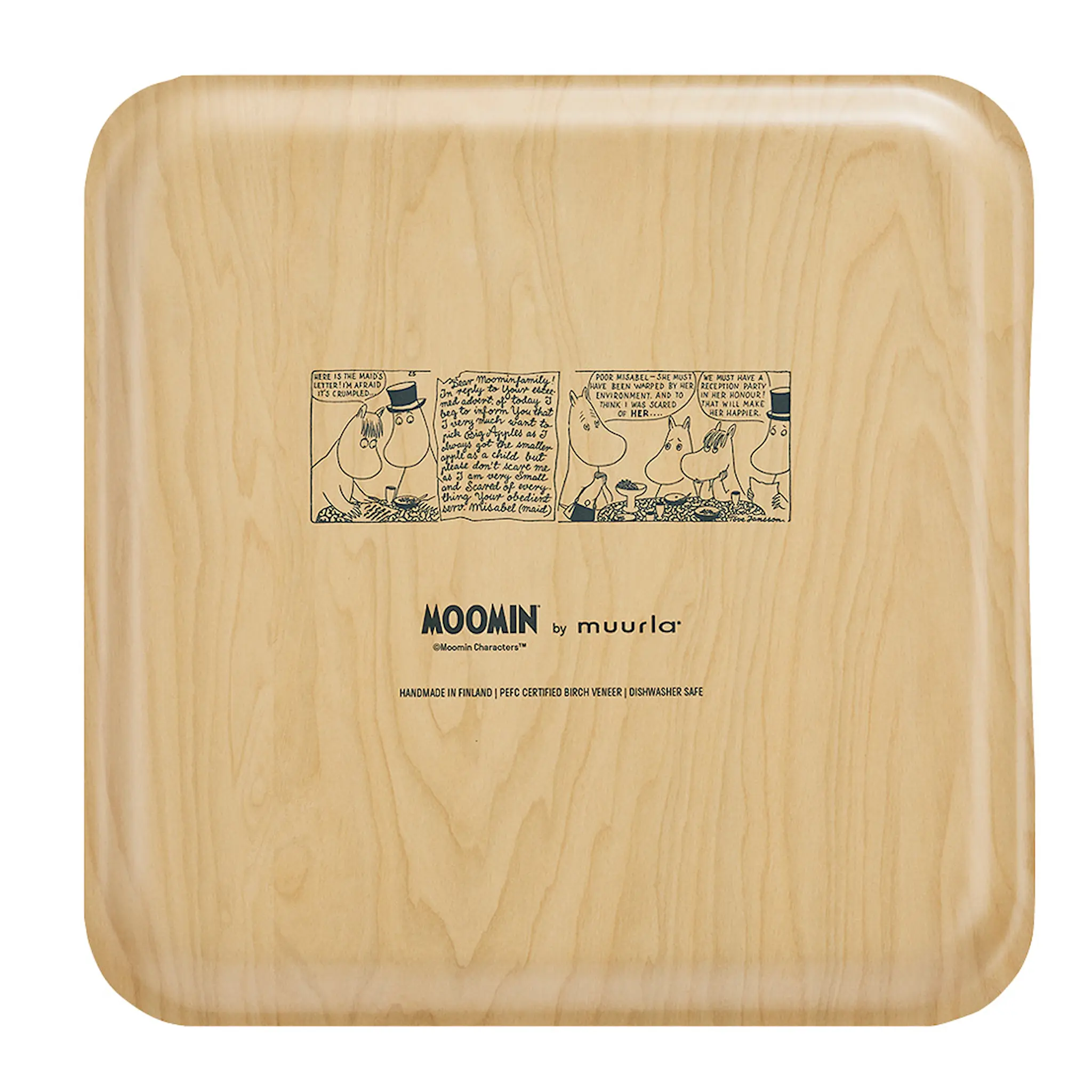 Muurla Mumin bricka 33x33 cm fikastund