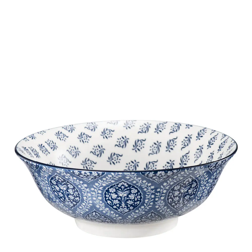 Sakura skål 21 cm 1,2L hvit/blå