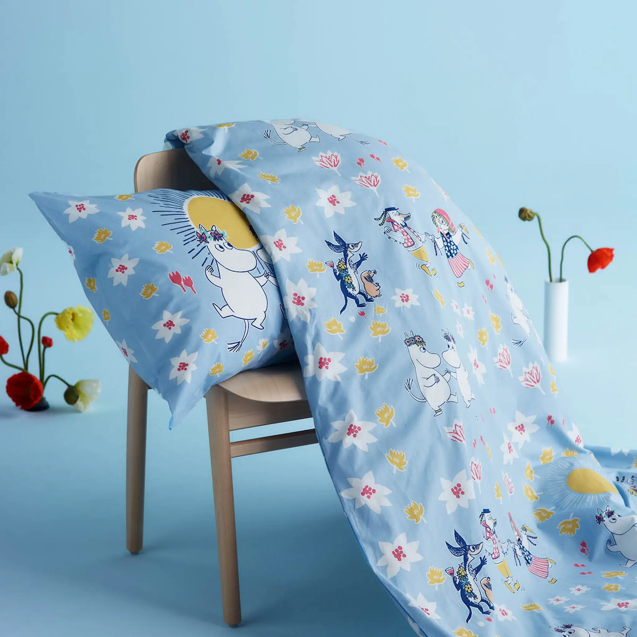 Moomin Arabia Mumin bäddset 150x210 cm Sommardans