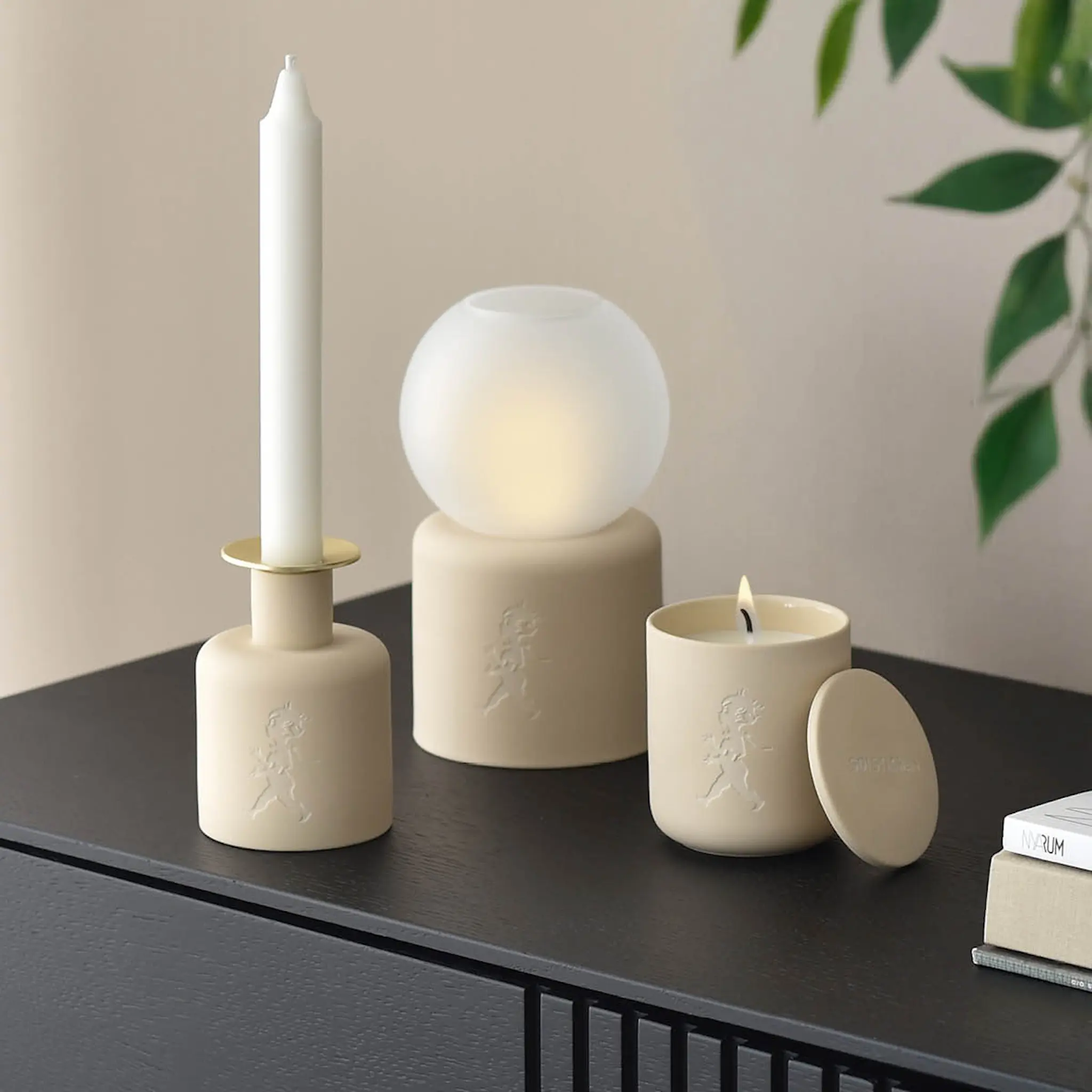 SOLSTICKAN Solstickan Tuoksukynttilä Beige