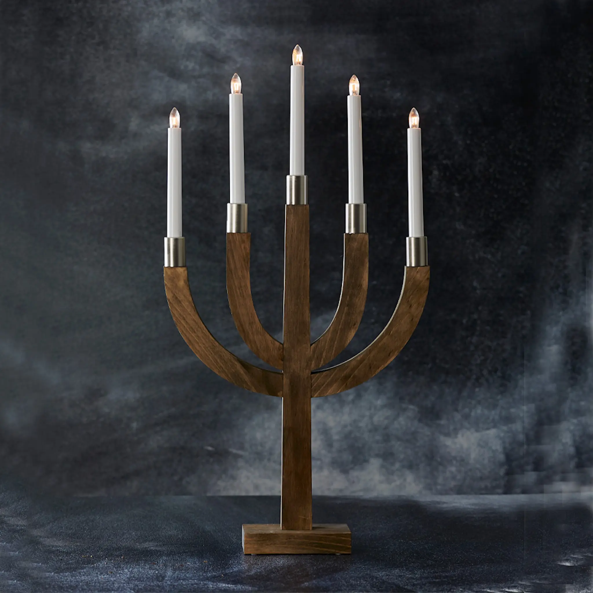 Star Trading Elias adventslysestake 67 cm brun