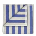 Arto gästhandduk 50x30 cm 2-pack beige/blå bredrandig