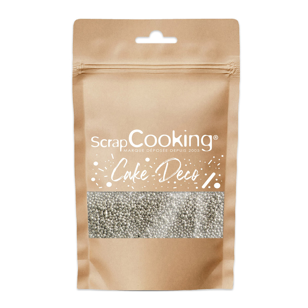 ScrapCooking Strössel minikulor 80 g silver