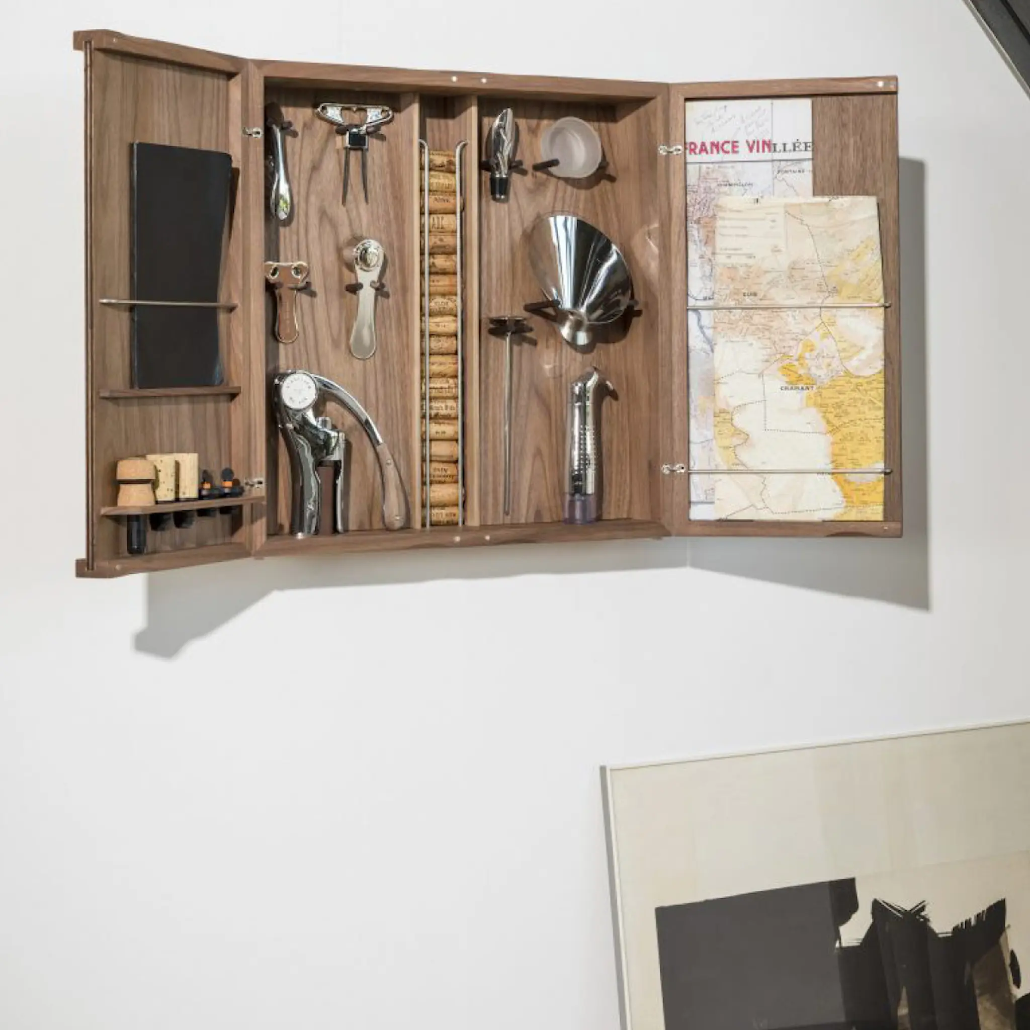 L'atelier du vin Vinset/vinskåp med vintillbehör Cabinet d'Oeno Curiosités