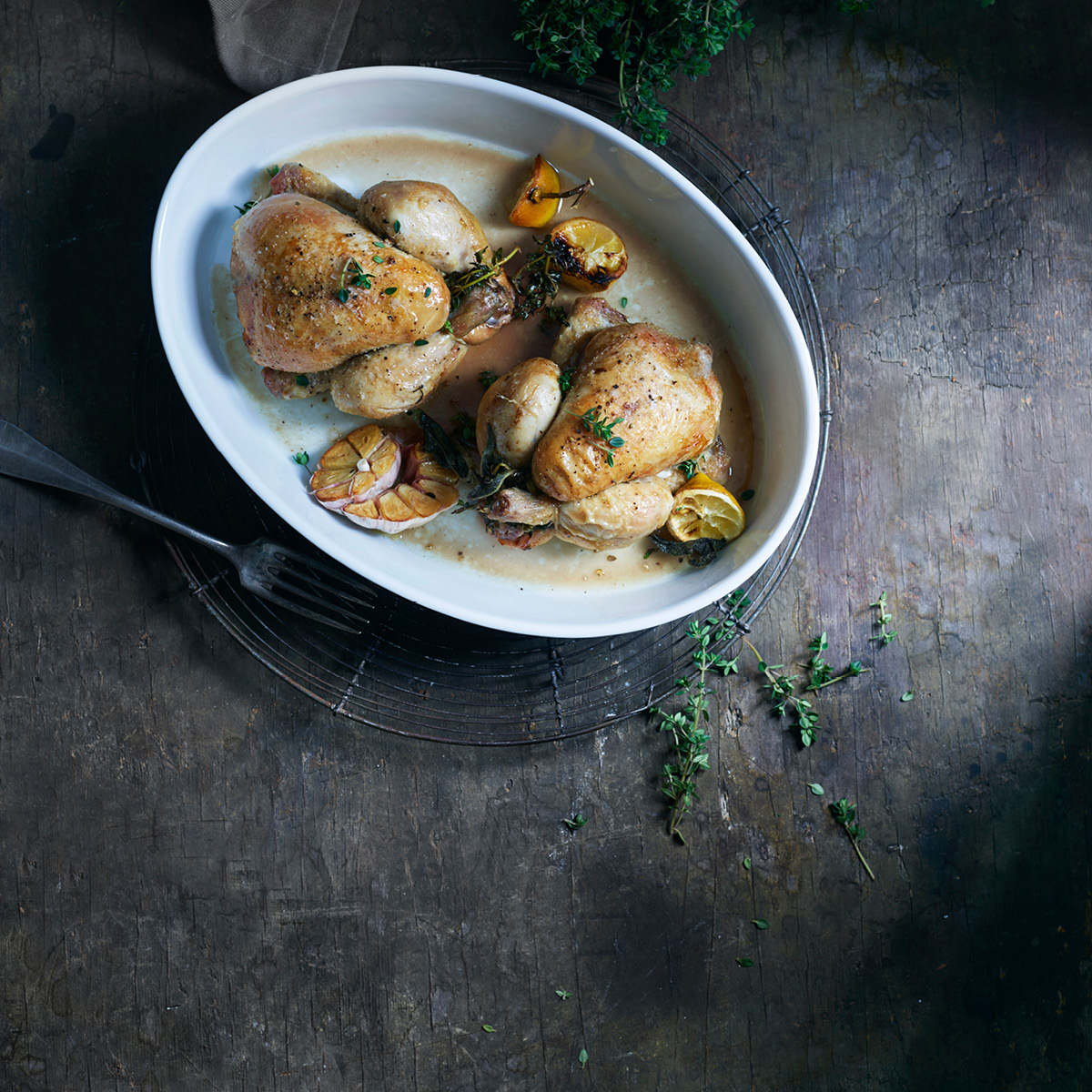 Pillivuyt Fat ovalt stort 36 cm hvit