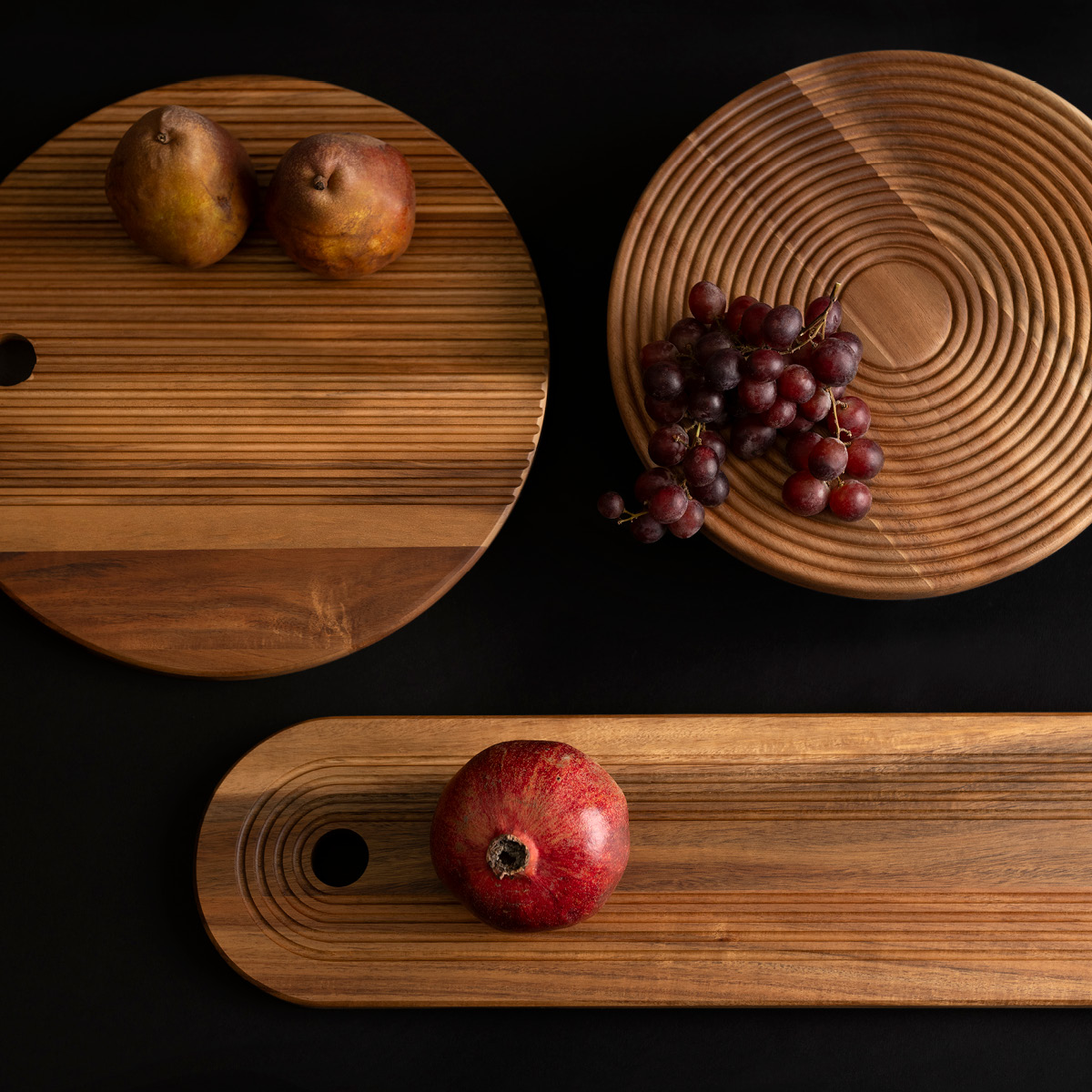 Maku Kitchen Life Groove serveringsbräda akacia 50x15,5 cm