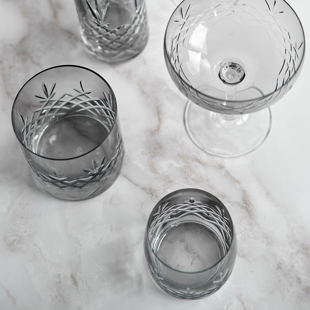 Frederik Bagger Crispy Lowball Lasi 38 cl 2 kpl Harmaa