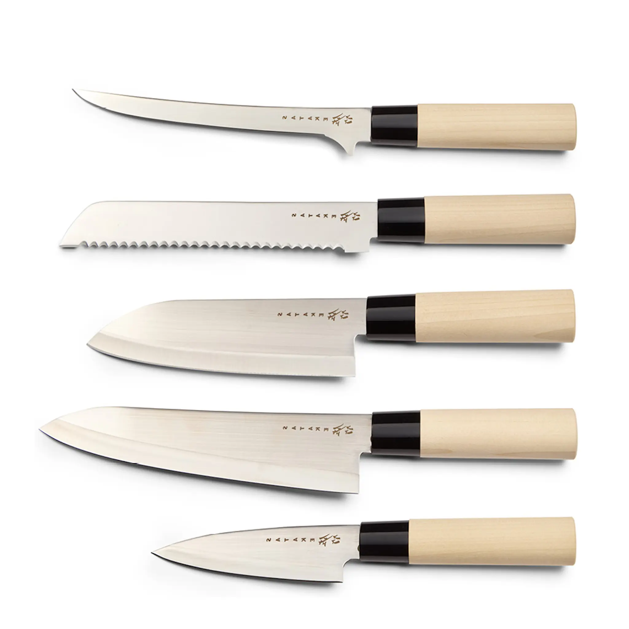 Satake Houcho knivset 5 knivar balsabox