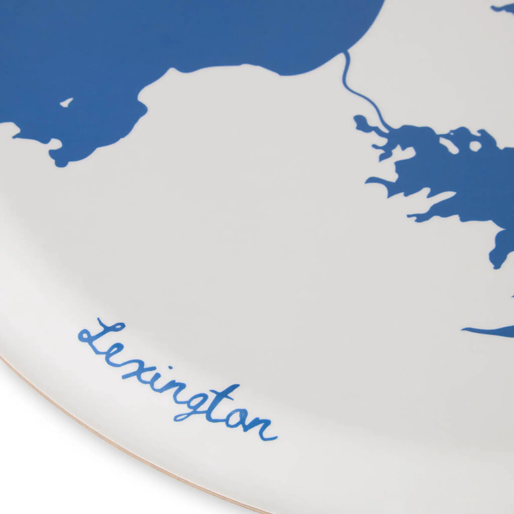 Lexington Kaksipuolinen tarjotin 38 cm Sininen/Valkoinen