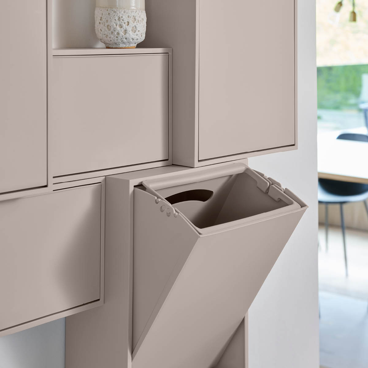 ReCollector Recycling Lajittelulaatikko 30x15x40 cm Silver Cloud Grey