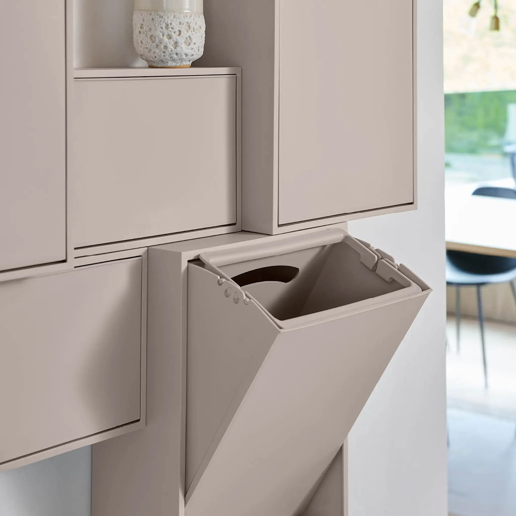 ReCollector Recycling Lajittelulaatikko 30x15x40 cm Silver Cloud Grey