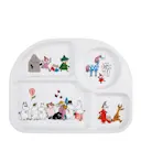 Mumin barntallrik 25 cm vit