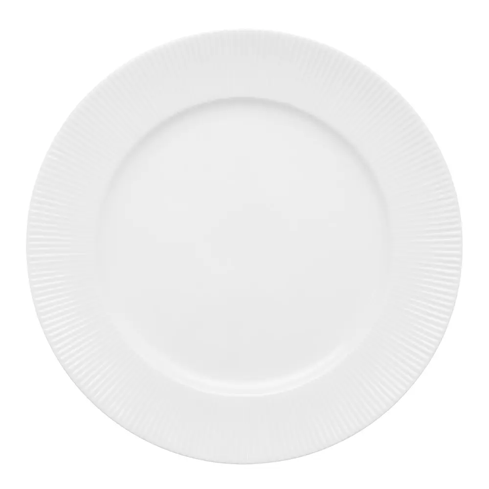 Groovy tallerken 26,5 cm hvit