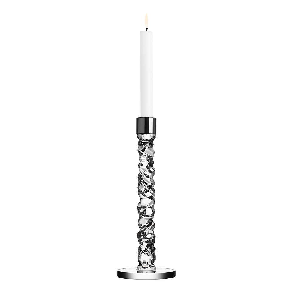 Orrefors - Carat Kynttilänjalka 29,7 cm Ruostumaton
