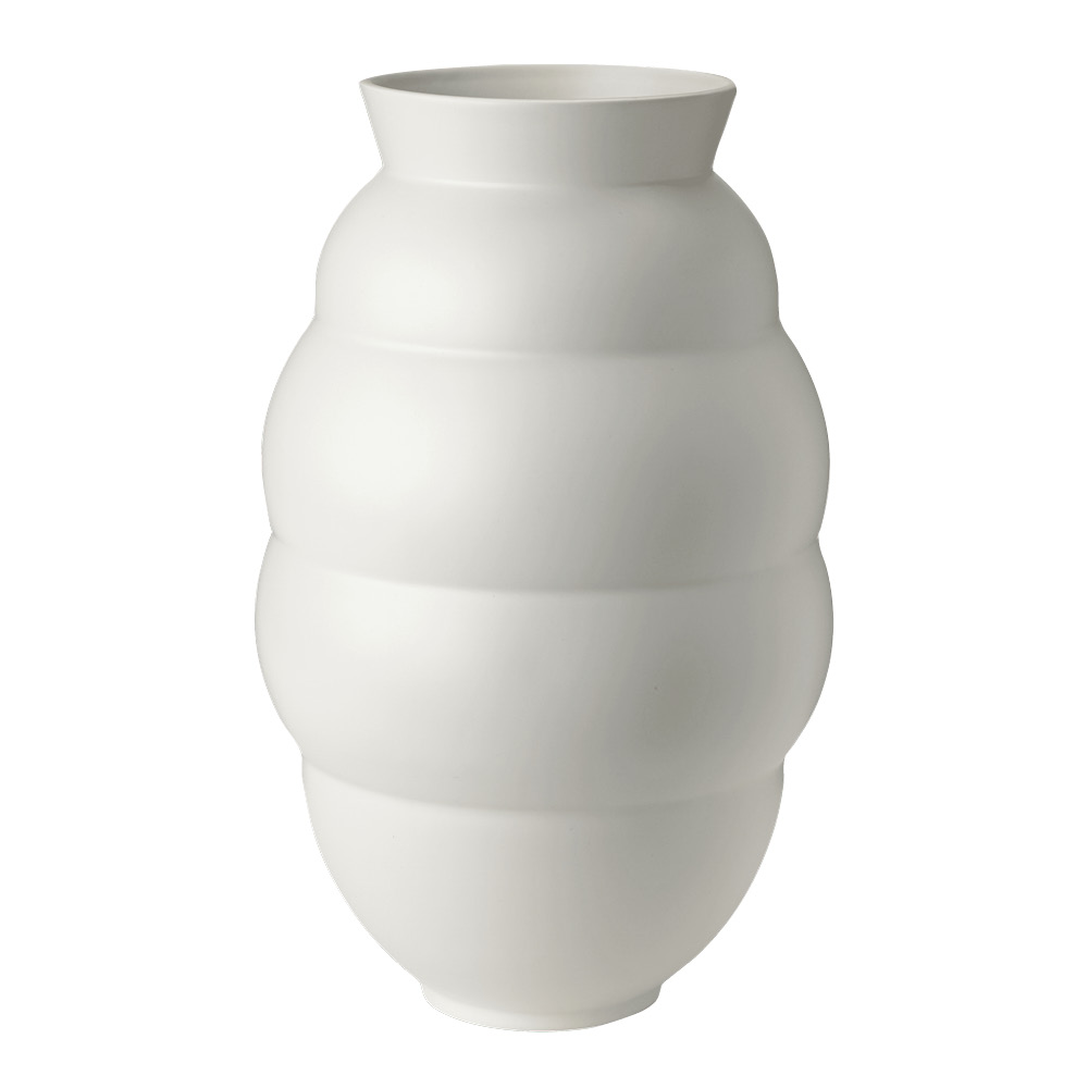 Knabstrup Keramik Tortus Archie No.5 vase 41,5 cm hvit