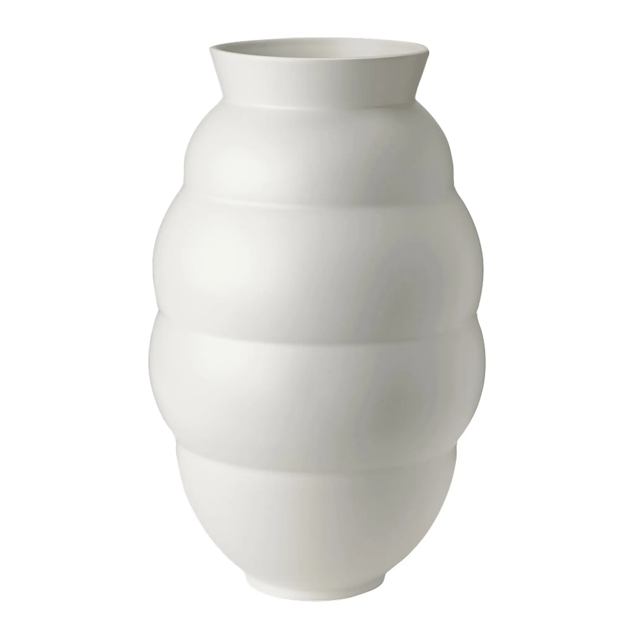 Knabstrup Keramik Tortus Archie No.5 vas 41,5 cm vit