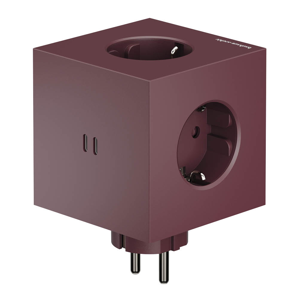 Avolt - Square 2 Bauhaus Archiv USB-C Monipistorasia 30W Mulberry Red