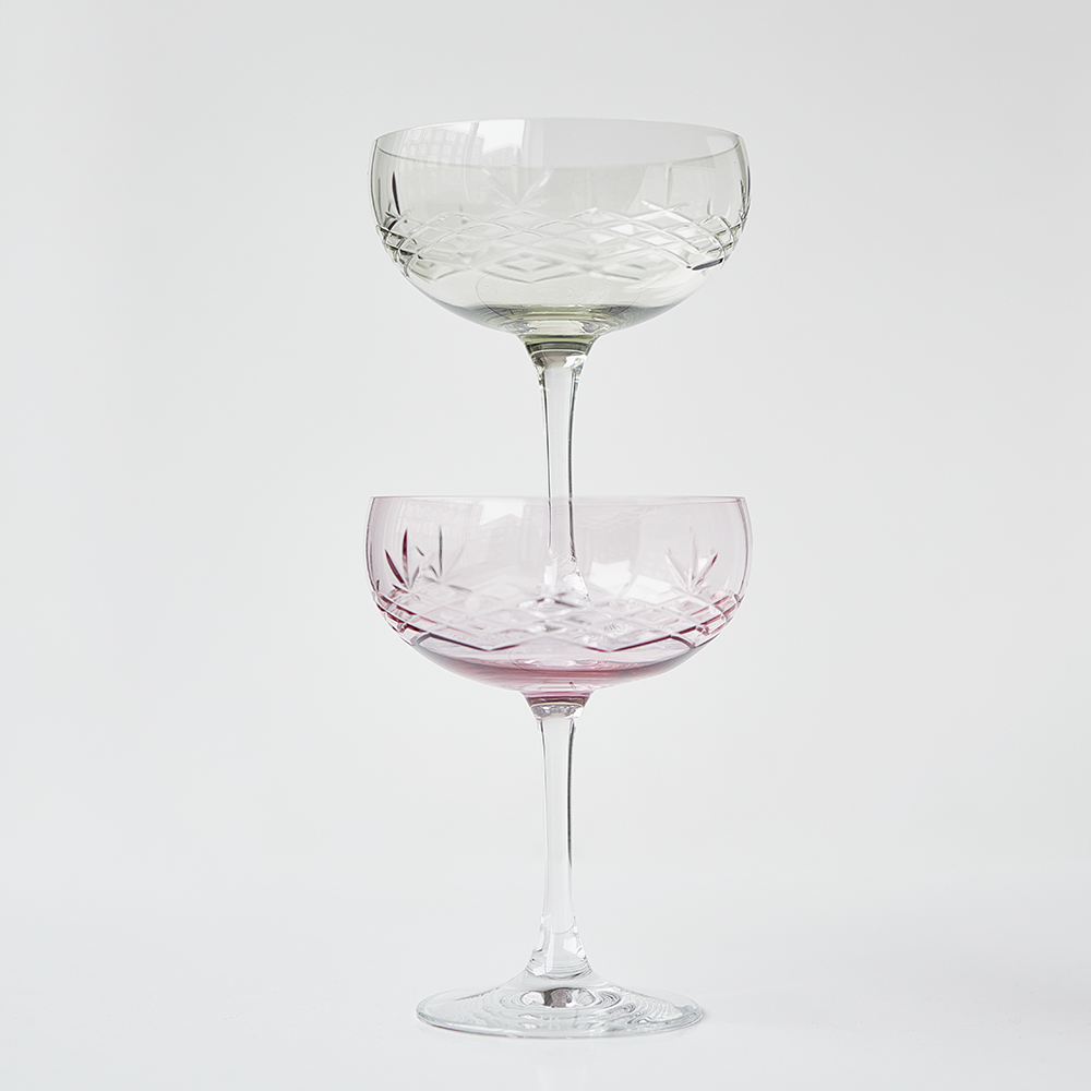 Frederik Bagger Crispy Gatsby Champagneskål 30 cl 2-pack Emerald
