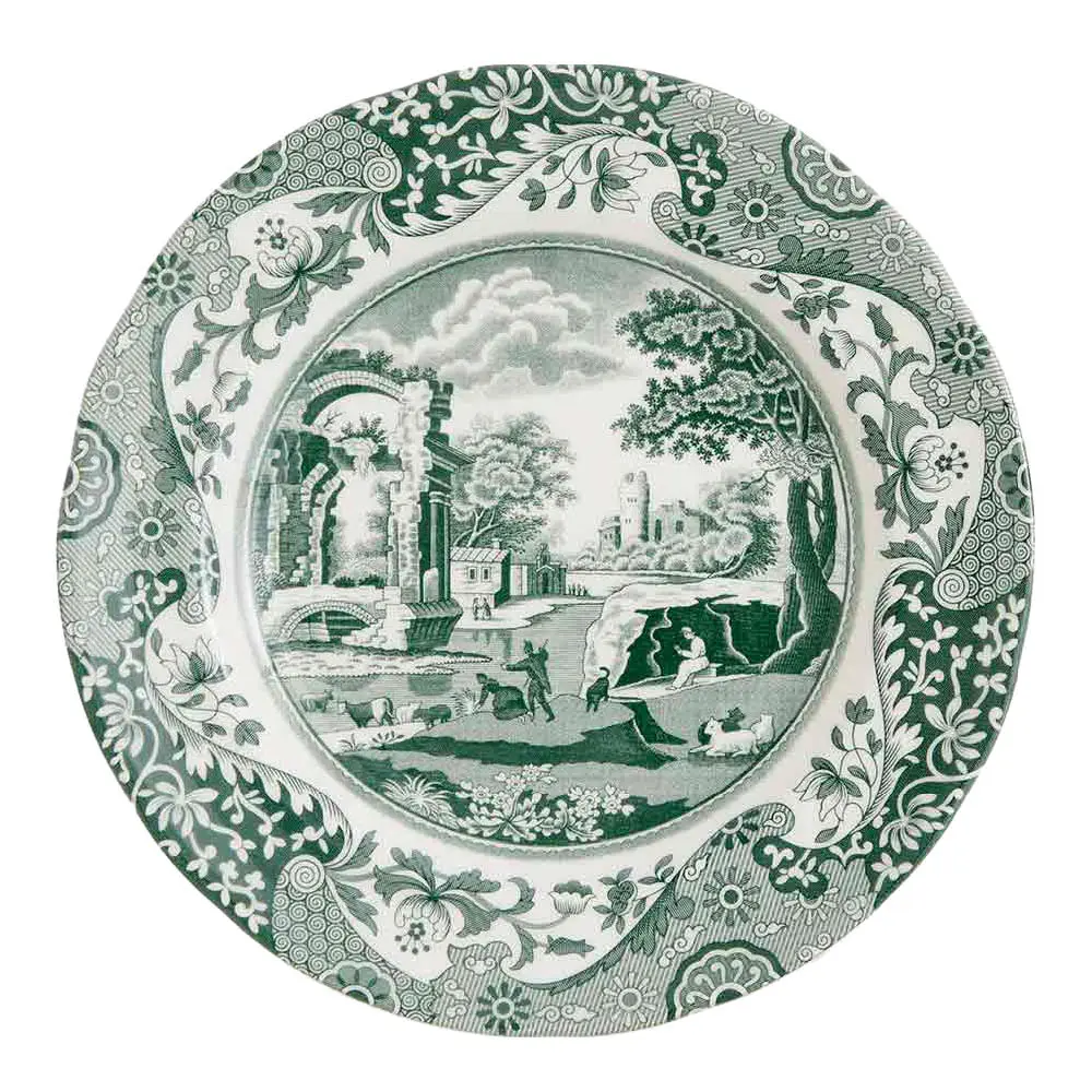 Heritage Green Italian Lautanen 15 cm Vihreä/Valkoinen