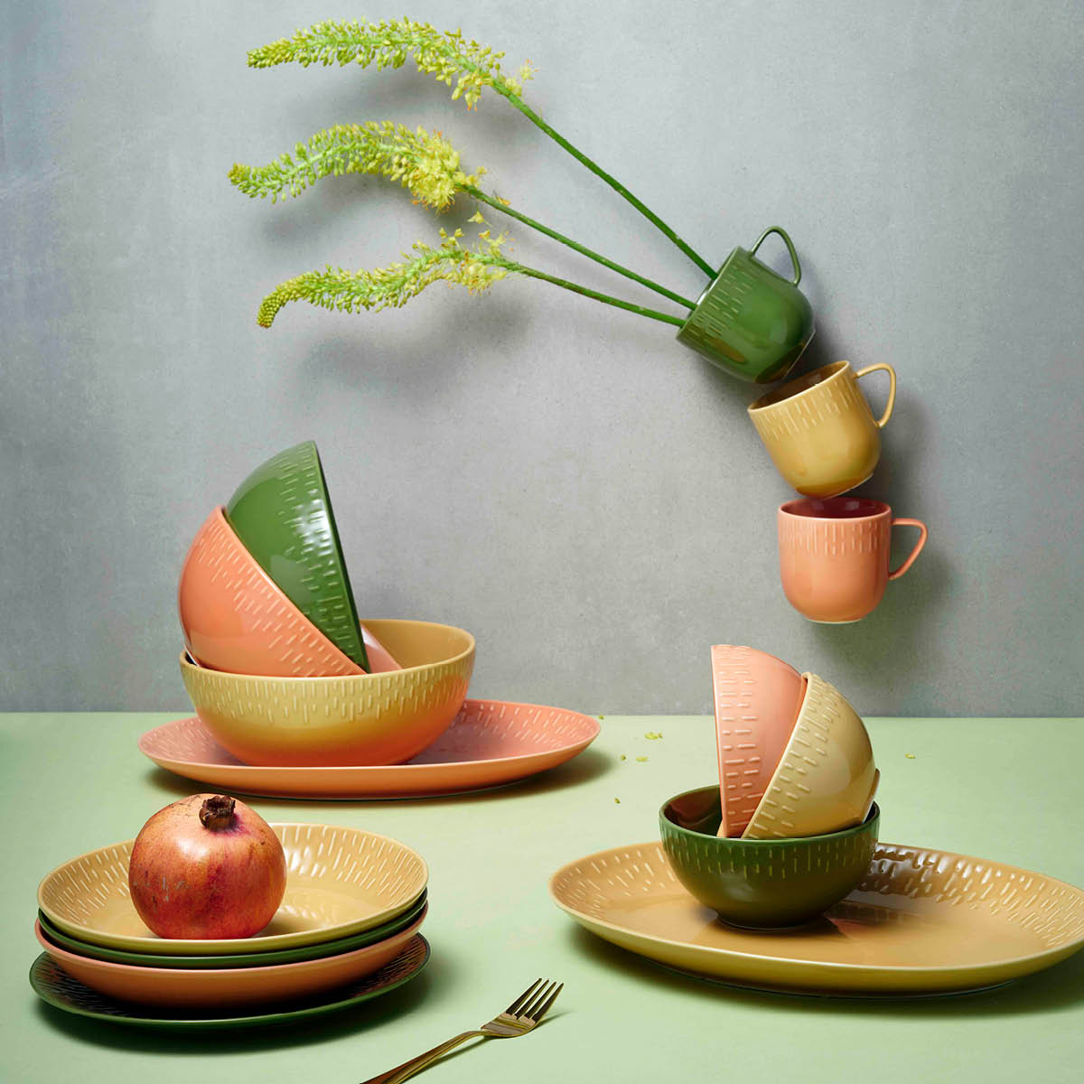 Aida - Life in colour Confetti salatskål 23 cm mustard