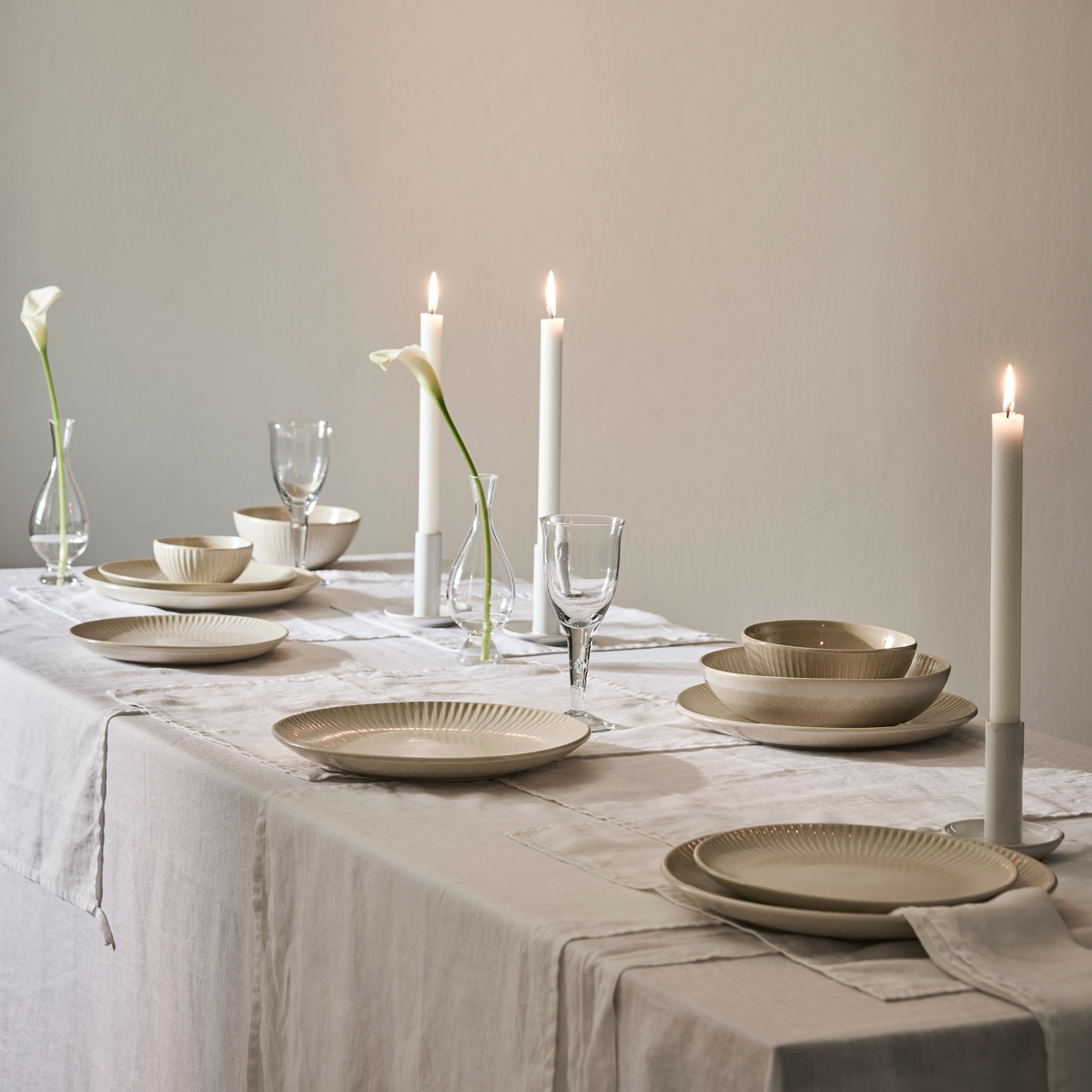 Tell Me More Granada tallerken 26,5 cm krem