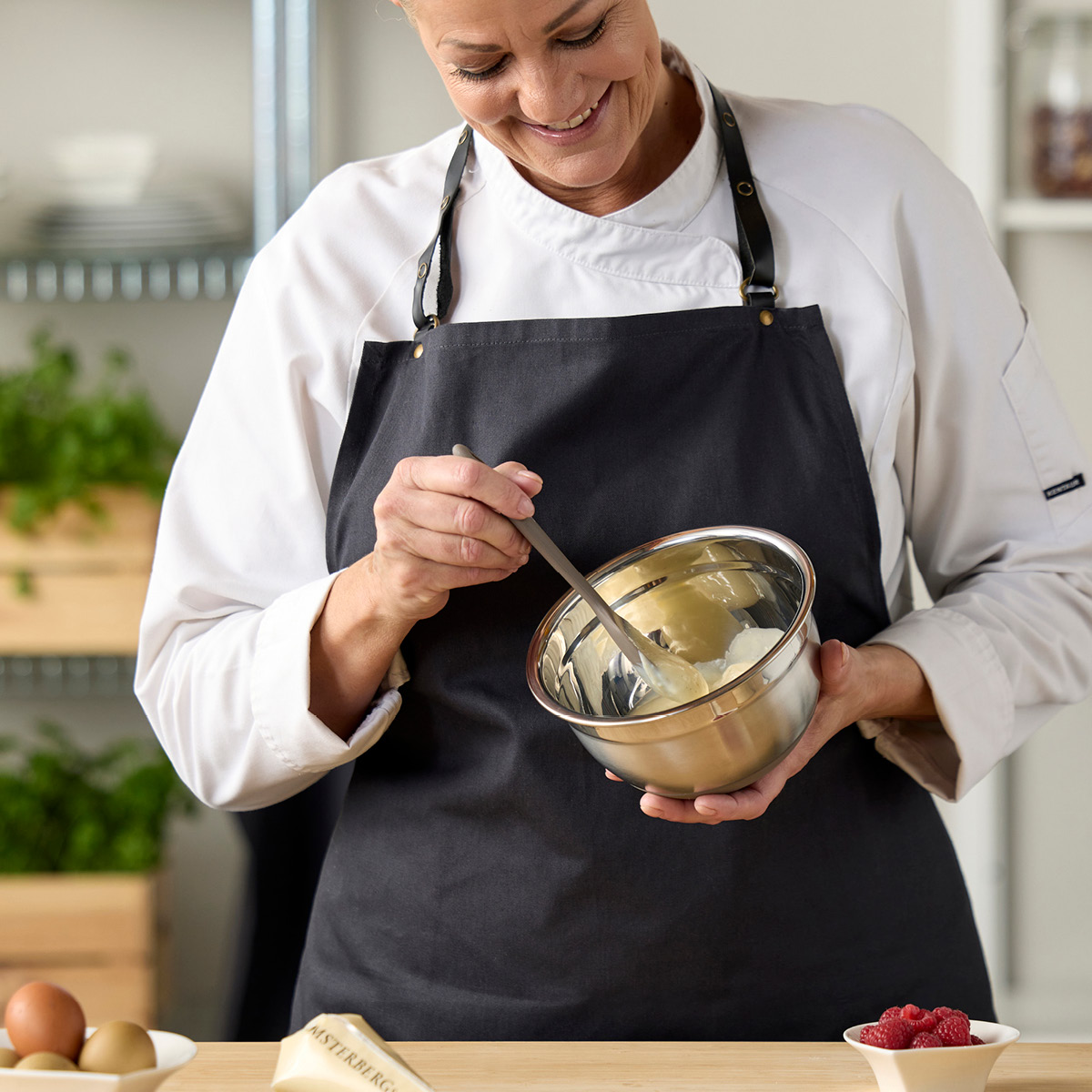 Blomsterberg Miksebolle m/silikonbunn 1,5L latte