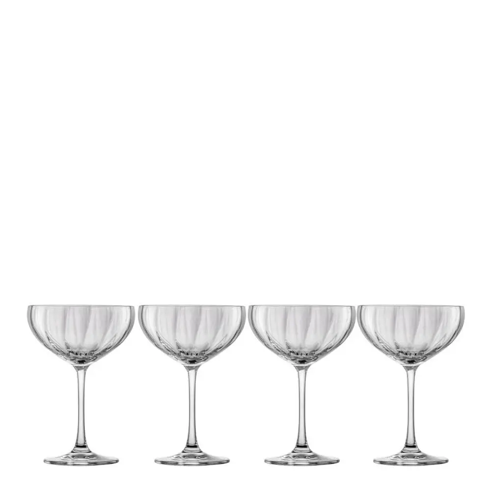 Blossom champagneglass 28 cl 4 stk klar
