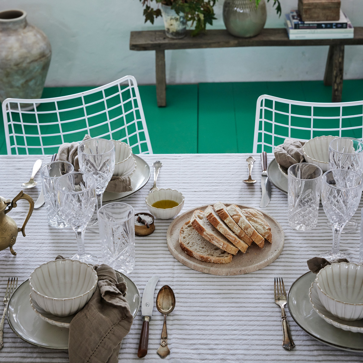 Lene Bjerre Ellia Tarjotin 25x25 cm Hiekka