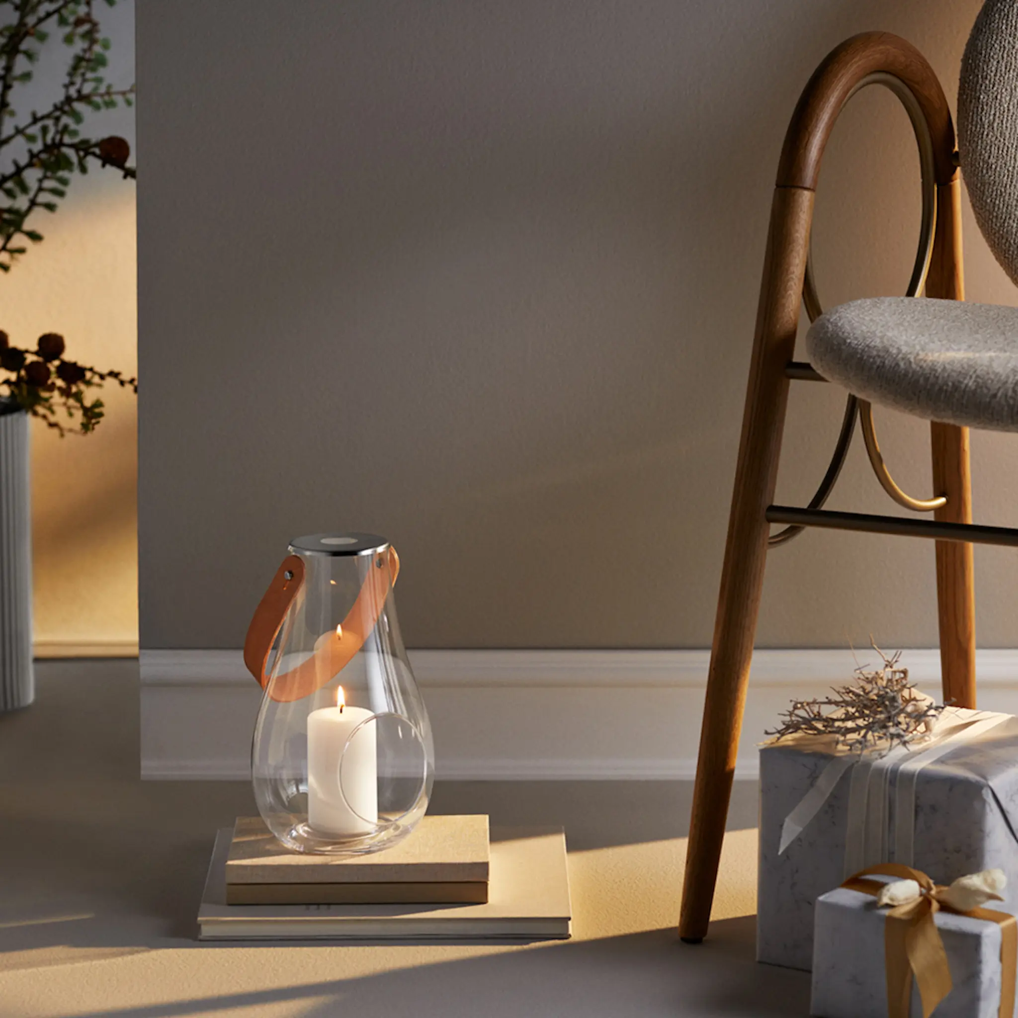 Holmegaard Design with Light Lyhty 25 cm Kirkas