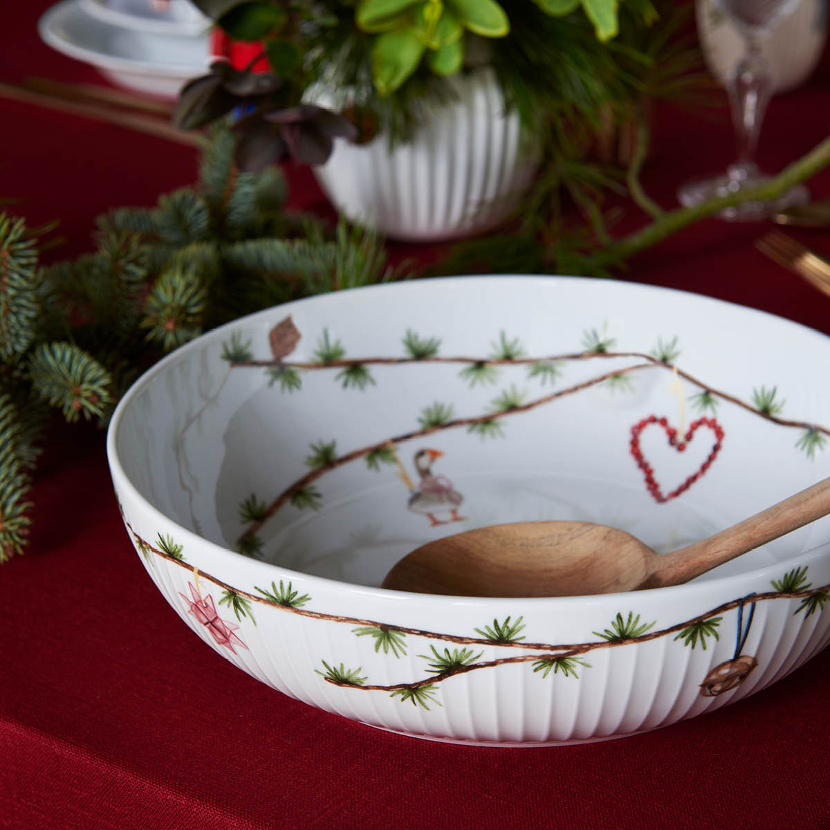 Kähler Hammershøi Christmas Skål 30 cm Vit