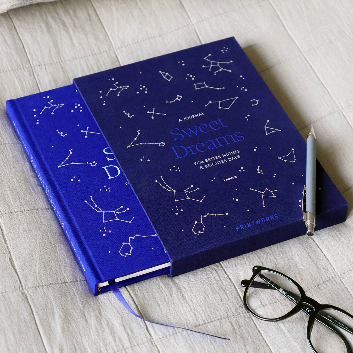 Printworks Sweet Dreams søvndagbok blå