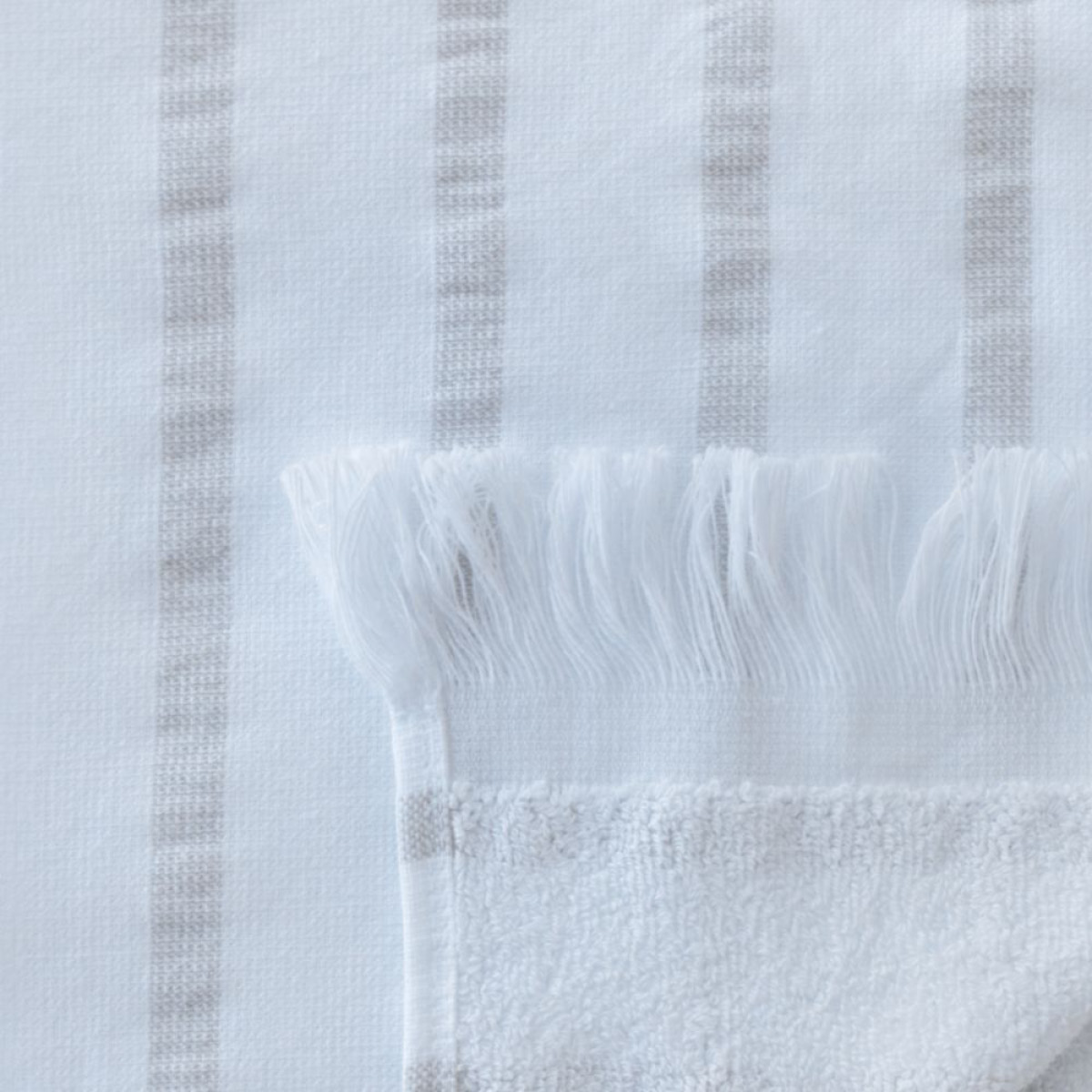 Home by Ilse Jacobsen Bath Collection hamam håndkle 80x180 cm sand beige stripes