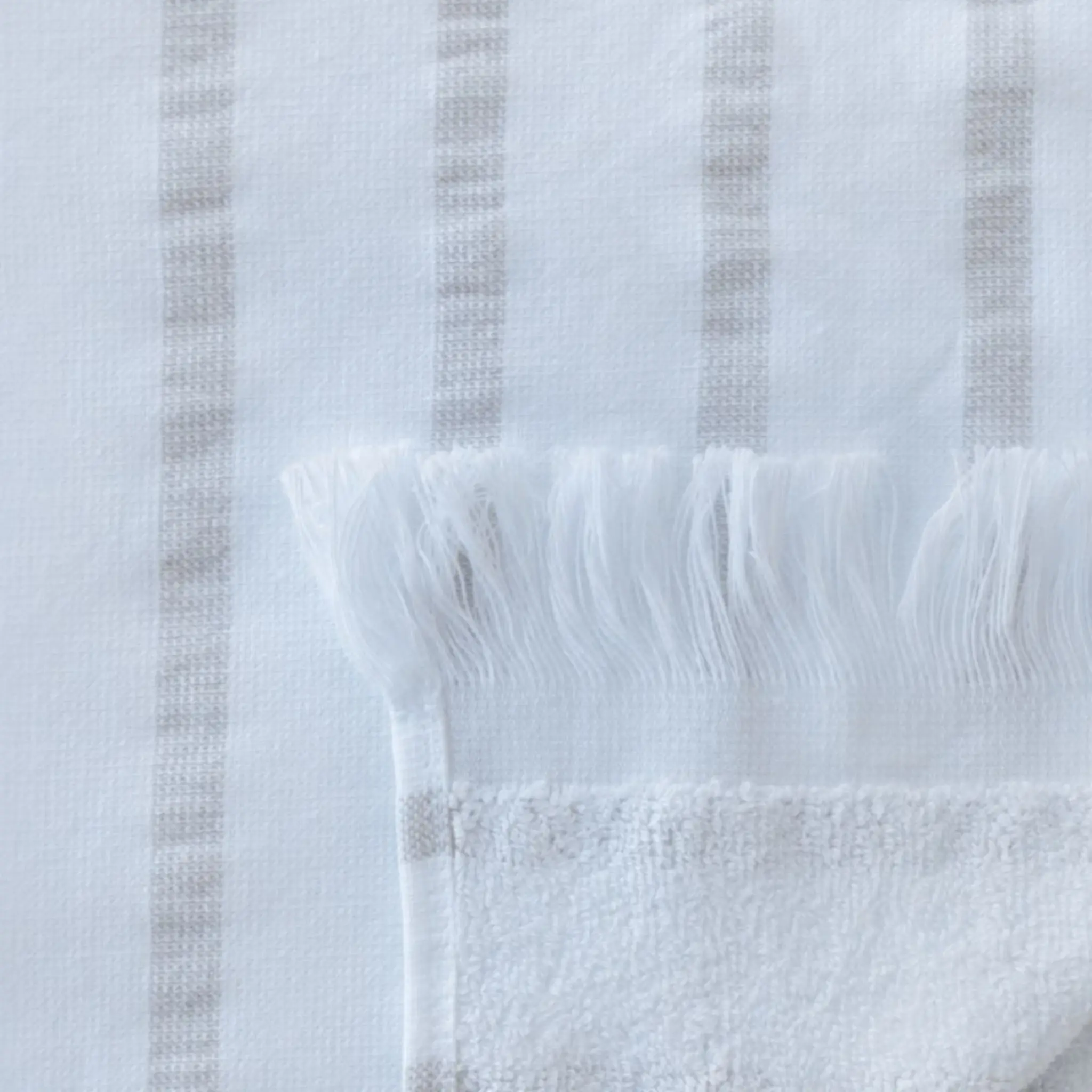 Home by Ilse Jacobsen Bath Collection hamamhandduk 80x180 cm sand beige stripes