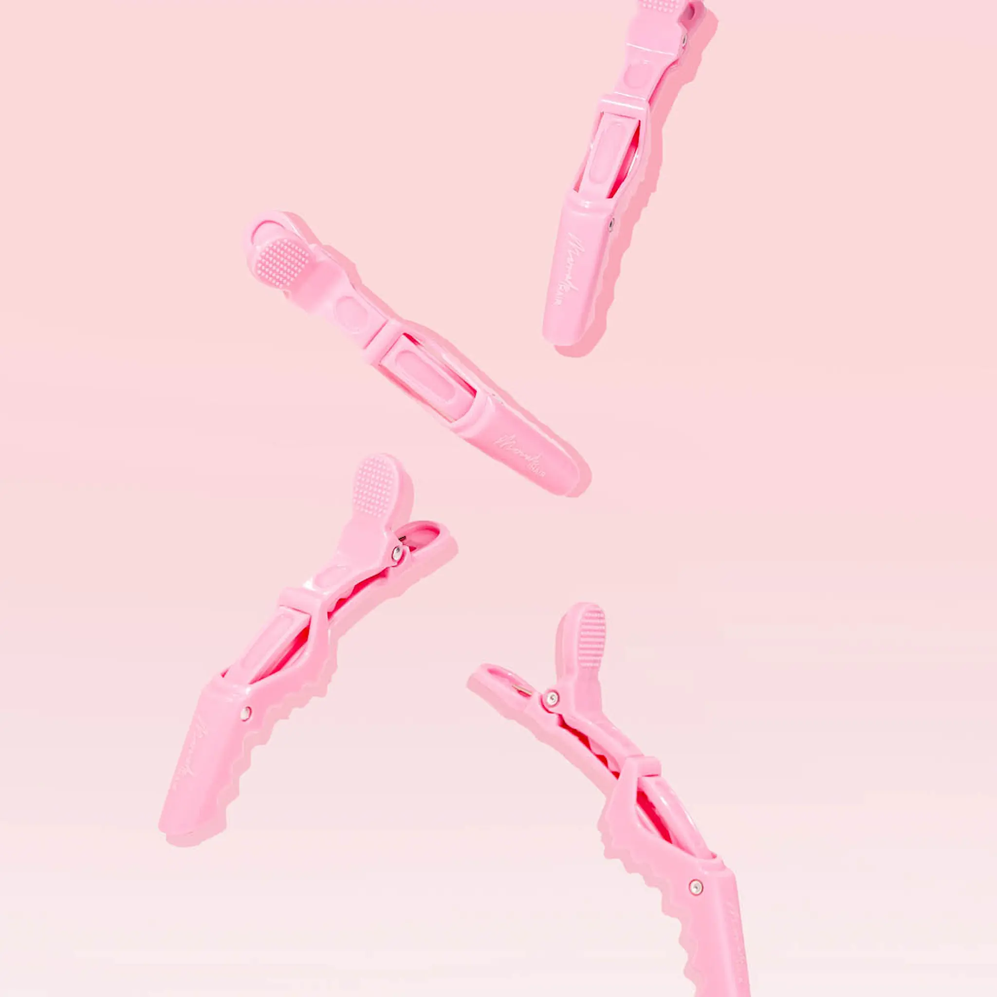 Mermade Grip hårklämma 4-pack rosa