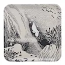 Mumin bricka 33x33 cm dykningen