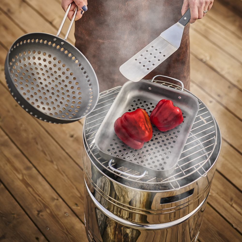 Tramontina Churrasco grillform 28x22 cm svart