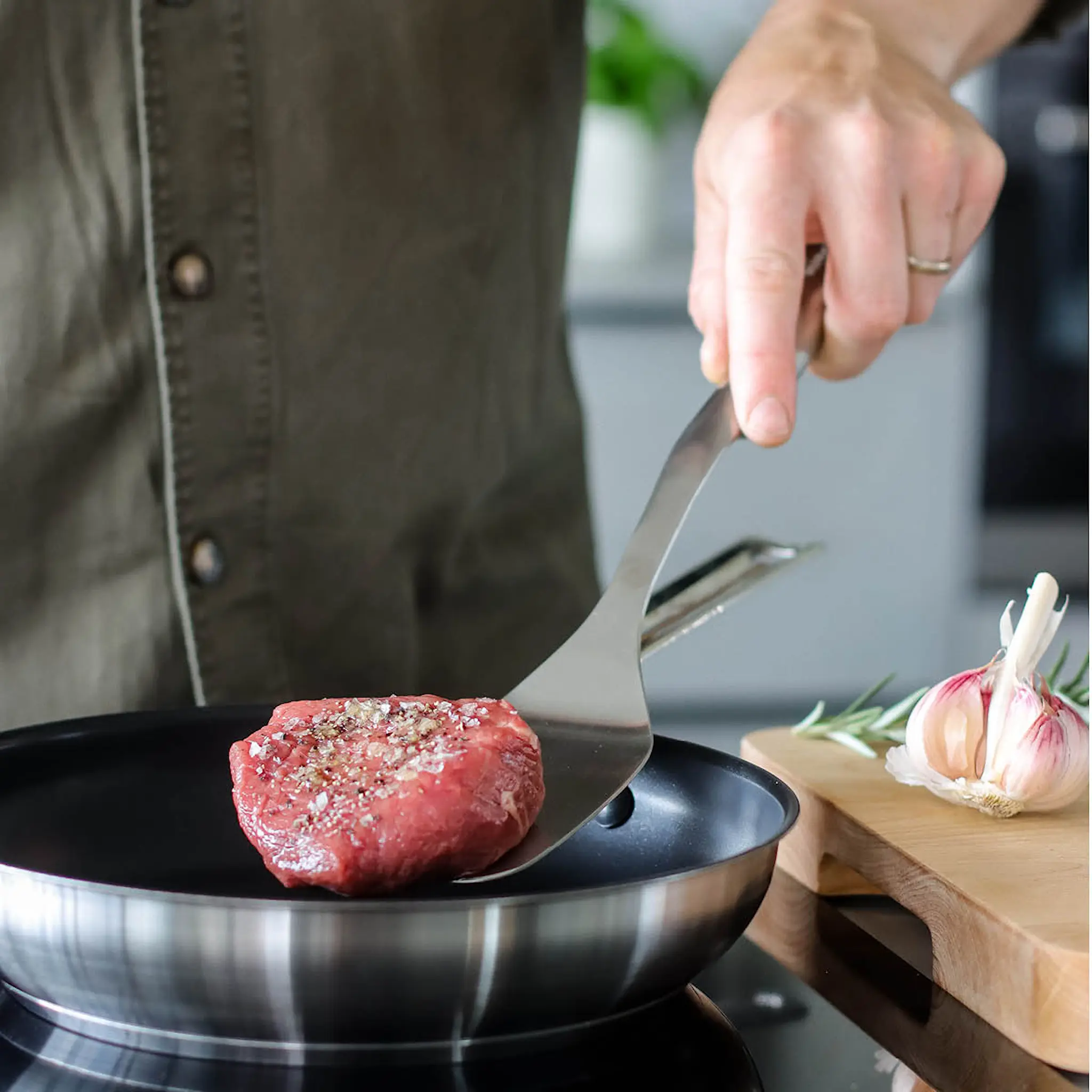 KitchenAid KitchenAid Premium stekespade 35 cm rustfritt stål