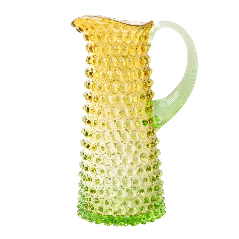 Hobnail karaffel 1L Meadow Amber/lysegrønn