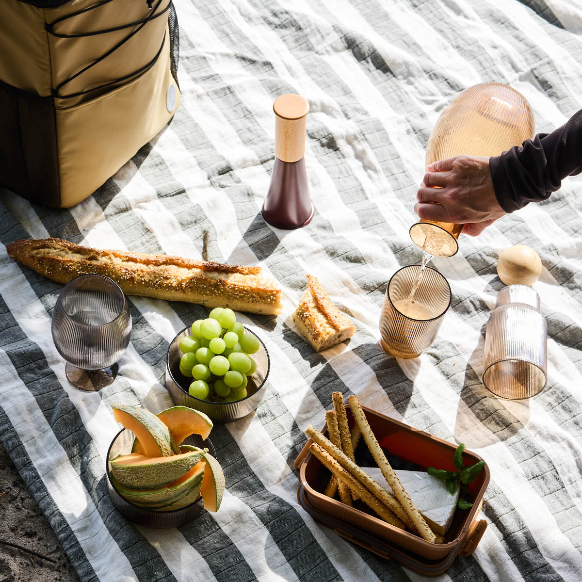 Sagaform Billi vattenglas 43 cl 4-pack brun