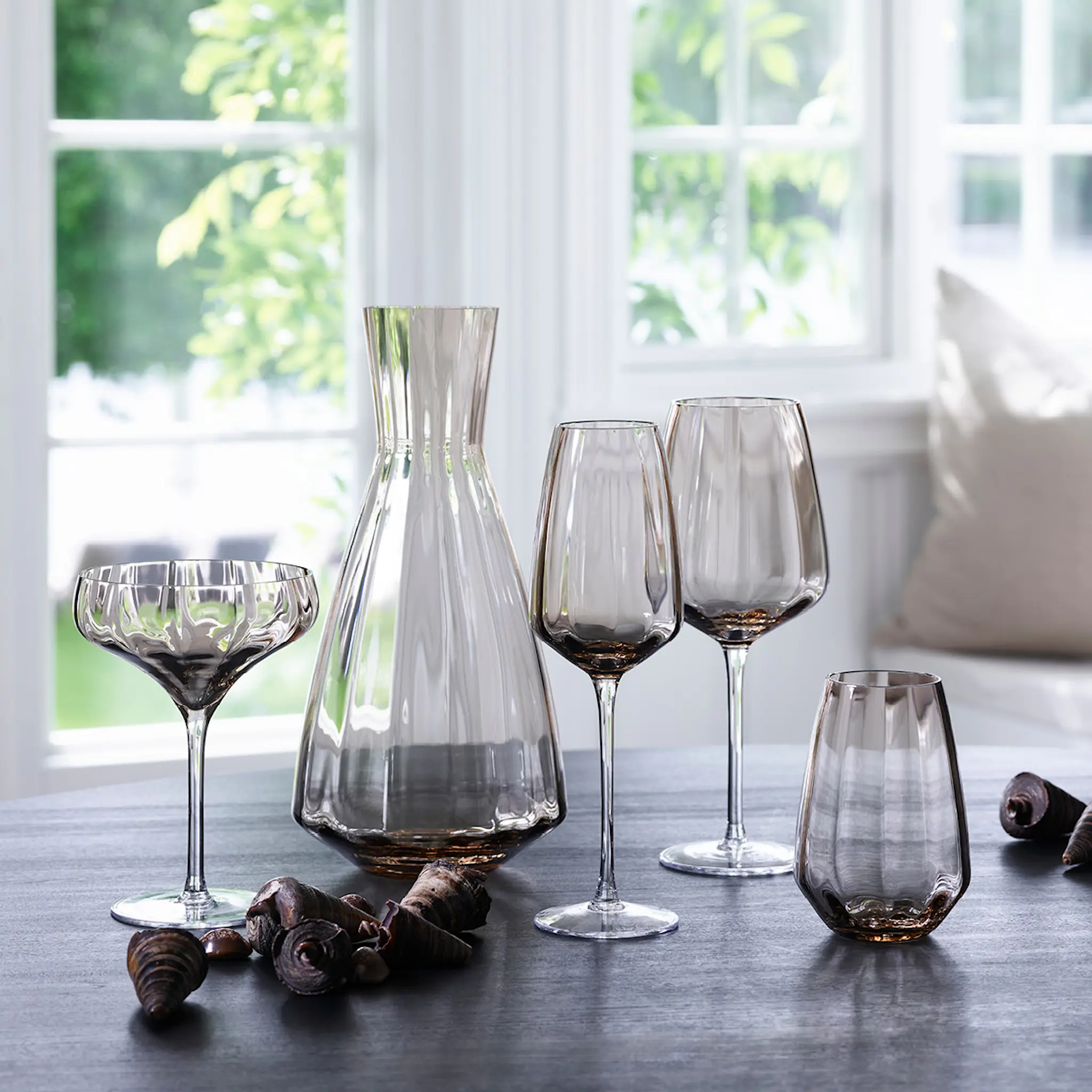 Magnor XO Samppanjalasi coupe 35 cl Optic Topaz