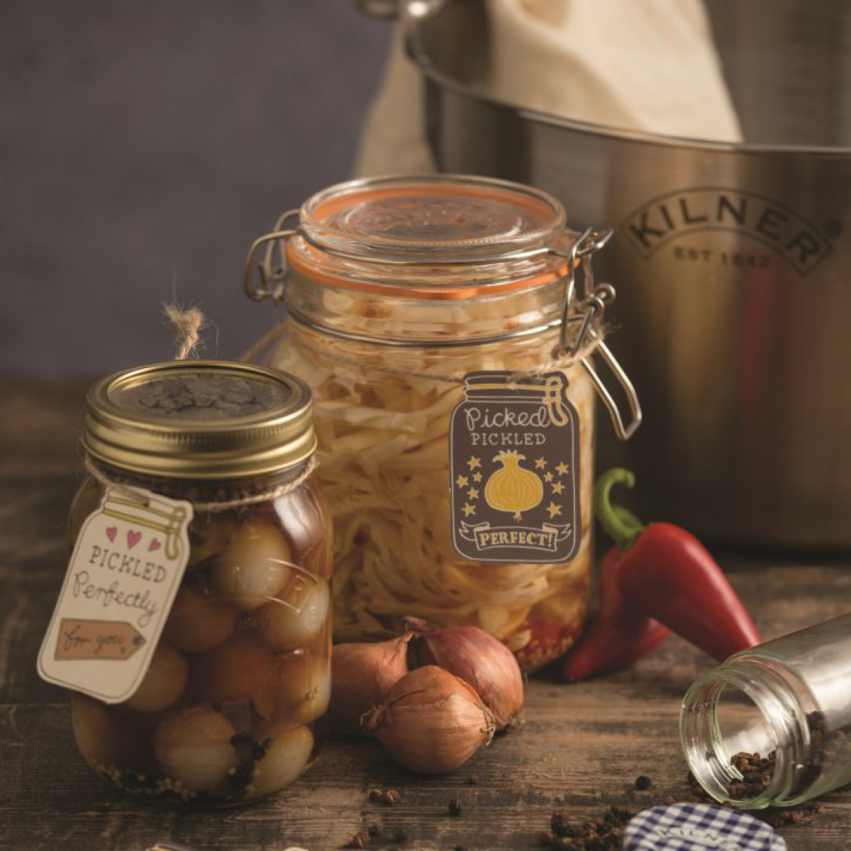 Kilner Clip Top konserveringsburk 1 L rund