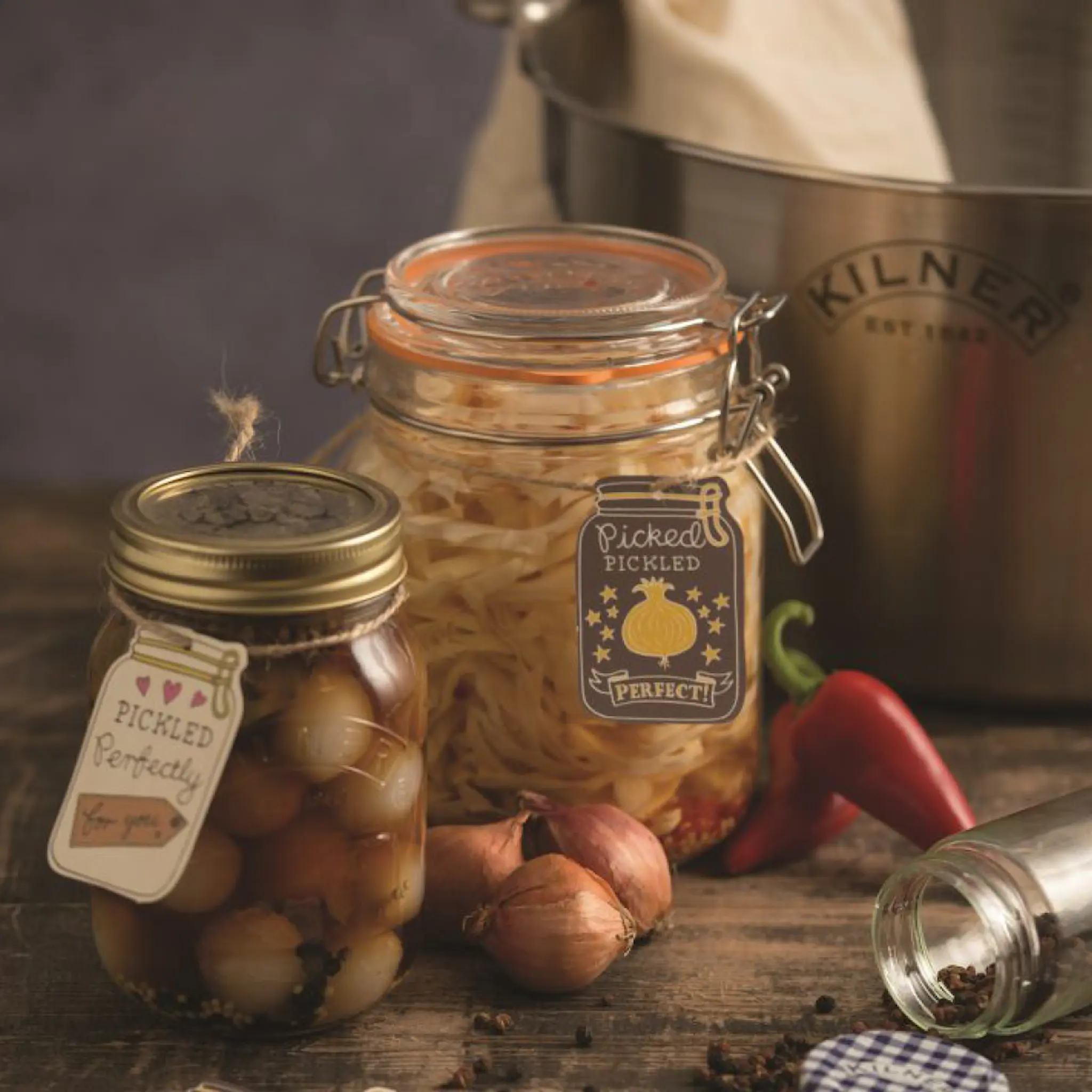 Kilner Clip Top konserveringsburk 1 L rund