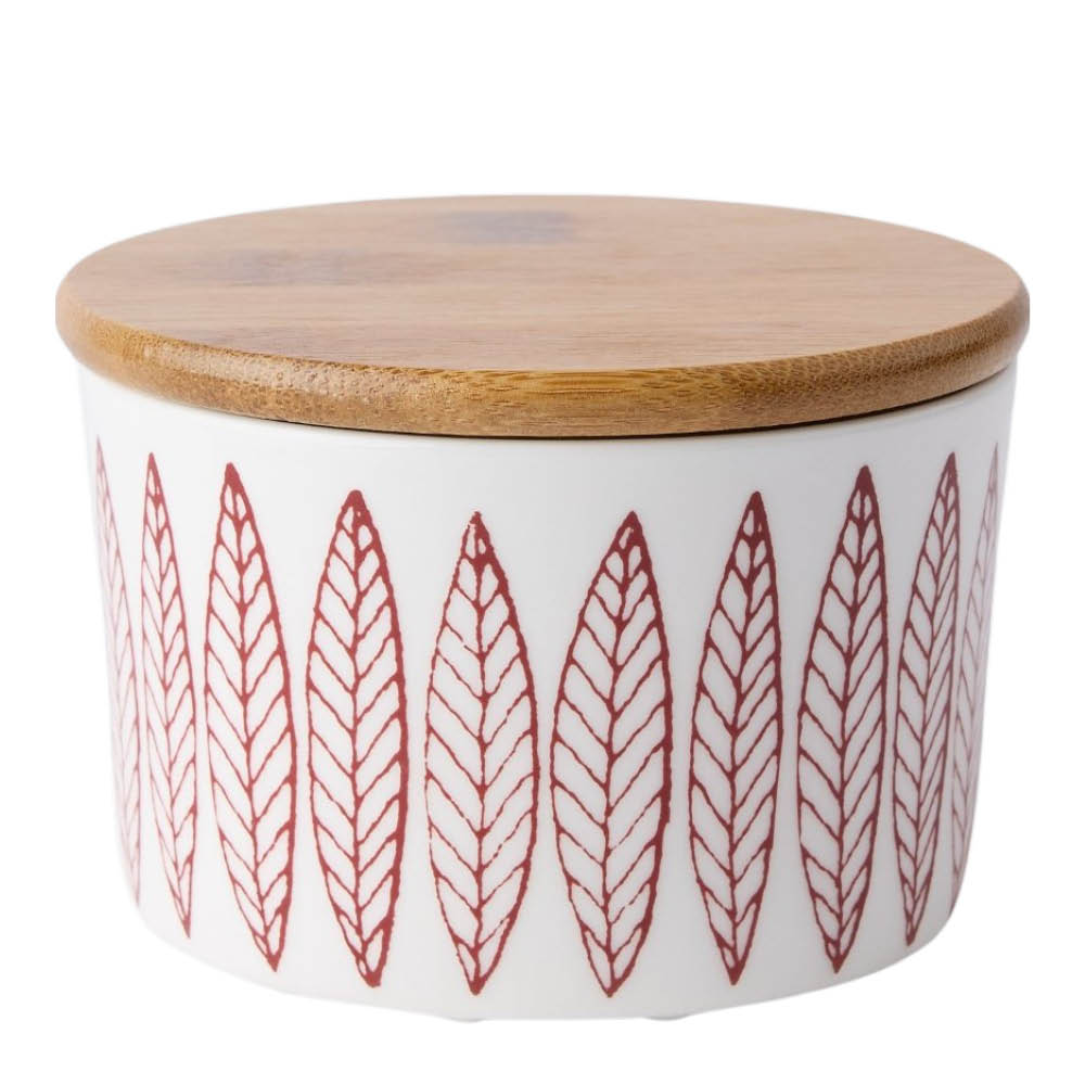 Gustafsberg Salix Röd burk 10 cm med lock