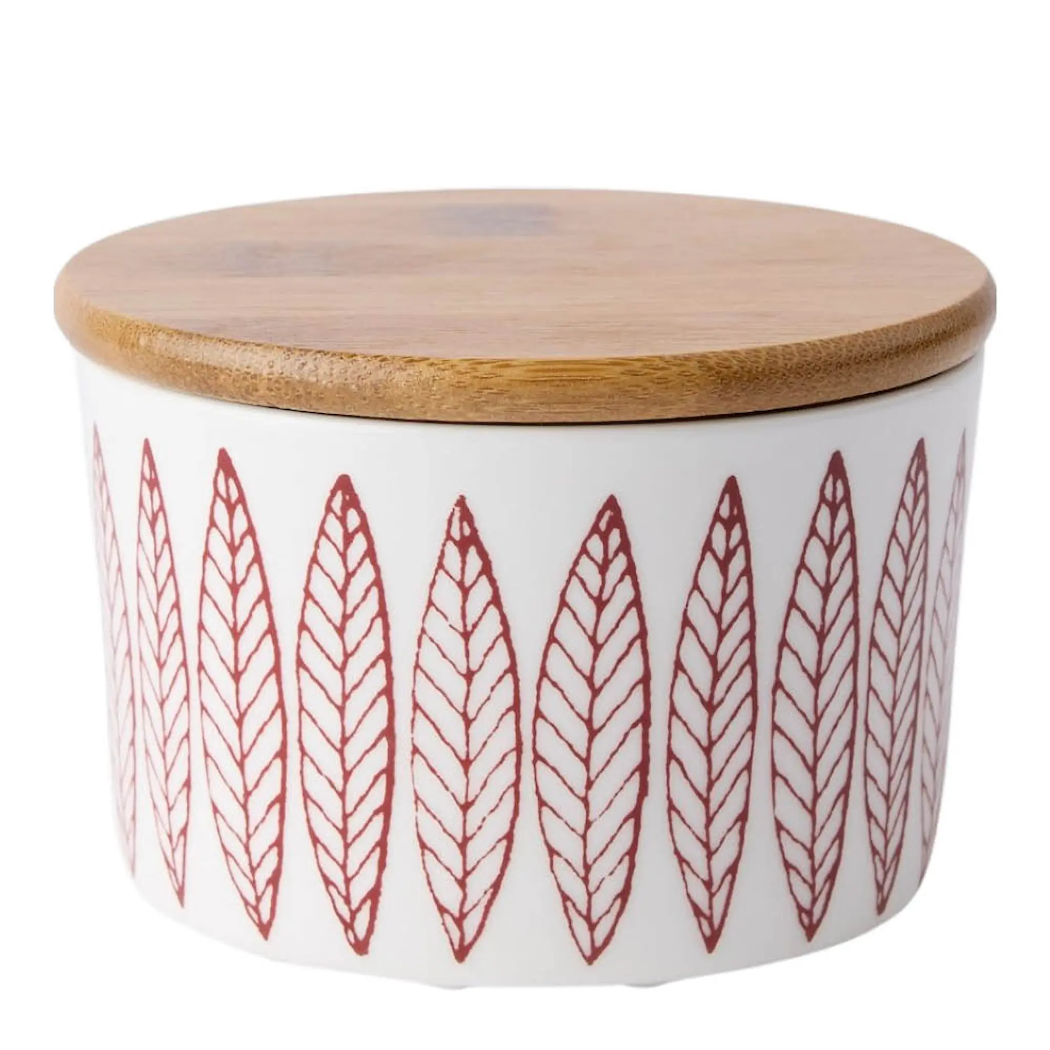 Gustafsberg Salix Röd burk 10 cm med lock