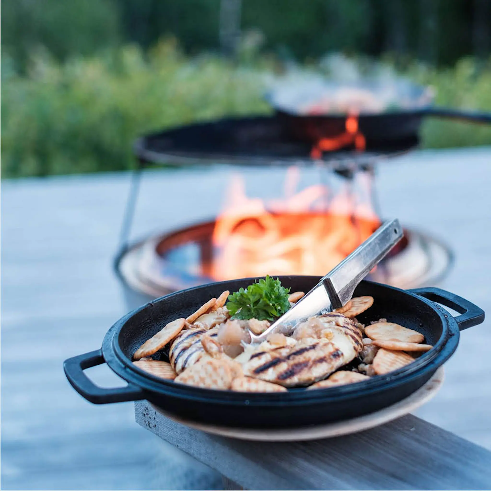 Espegard Kattilasarja nuotiolle 3 osaa Valurauta