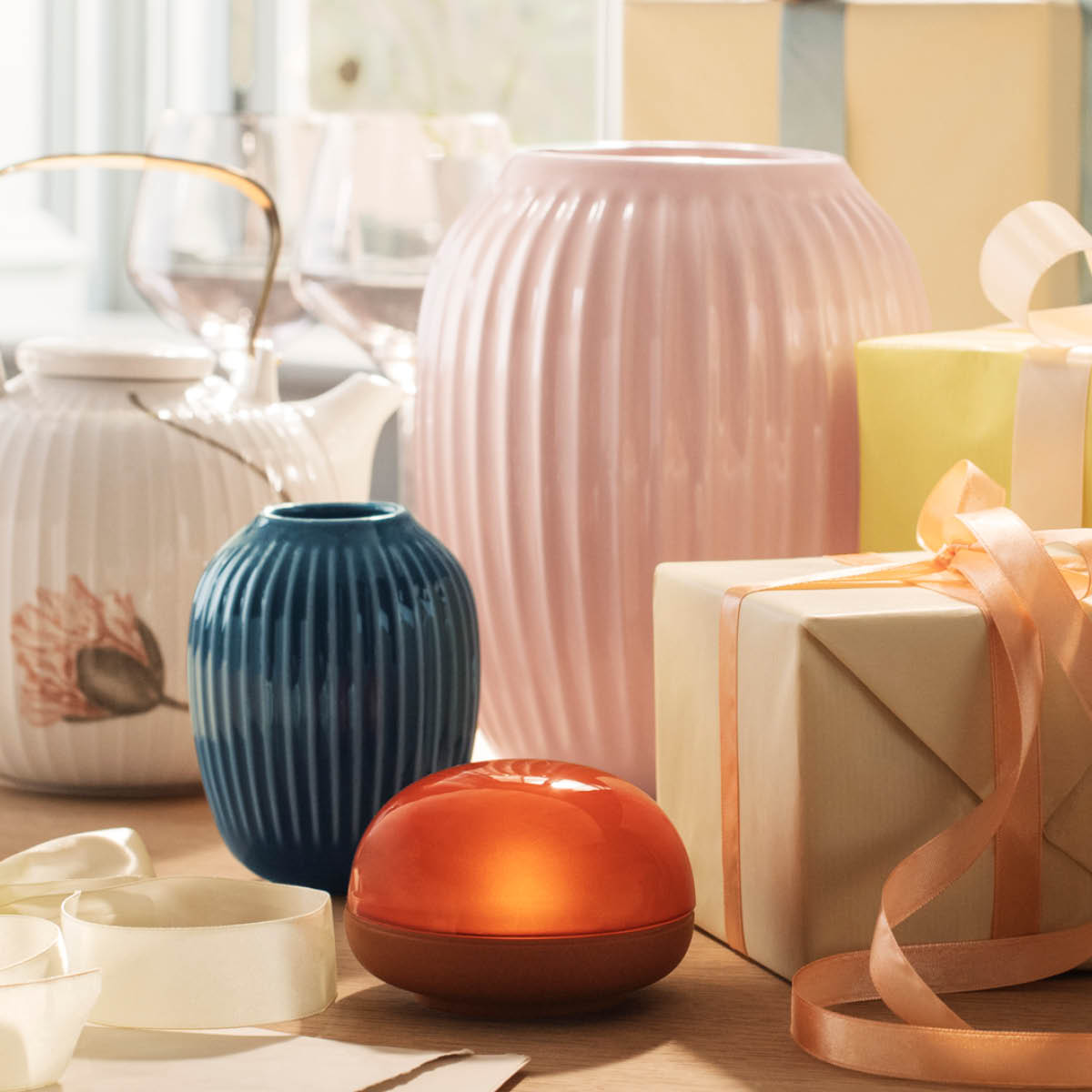 Kähler Hammershøi Maljakko 10,5 cm Indigo