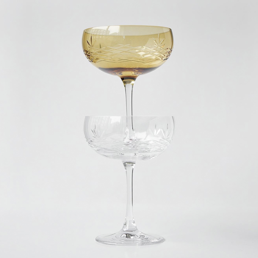 Frederik Bagger Crispy Gatsby Samppanjalasi 30 cl 2 kpl Keltainen