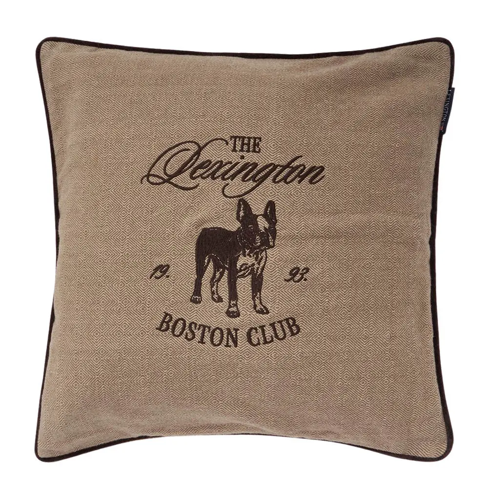 Boston Club putetrekk fløyel 50x50 cm beige/brown