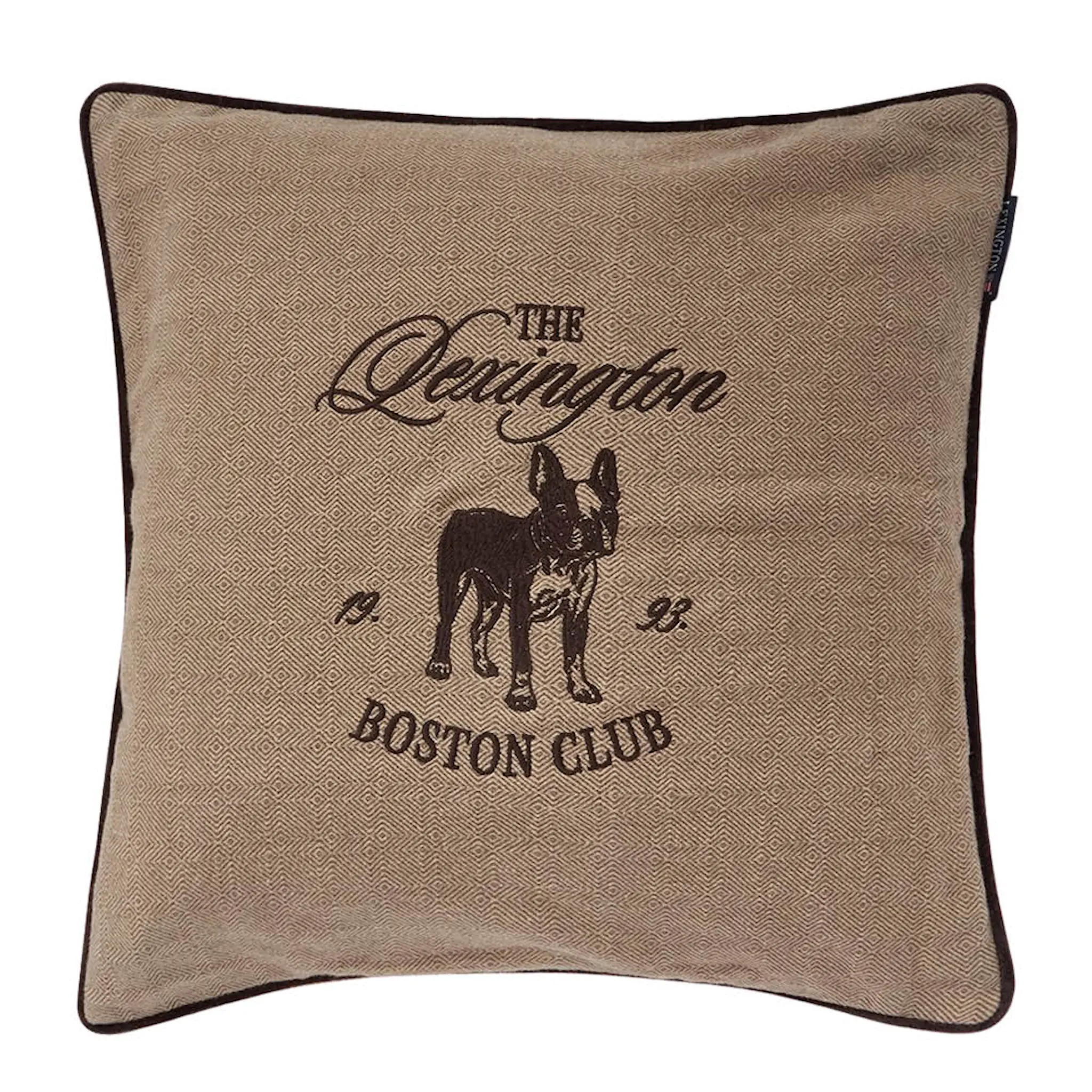 Lexington Boston Club kuddfodral sammet 50x50 cm beige/brown